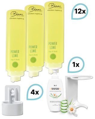 Komplett-set Duscherlebnis 12x425ml verschied. Düfte, 1x300ml Intim Reinigungsschaum