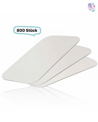 Alukaschierter Deckel für Alu-Schale 670ml, Menüschale, rechteckig, 1000 Stk, 19,4 x