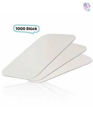 Alukaschierter Deckel für Alu-Schale 940ml, Menüschale, rechteckig, 1000 Stk, 21,1 x