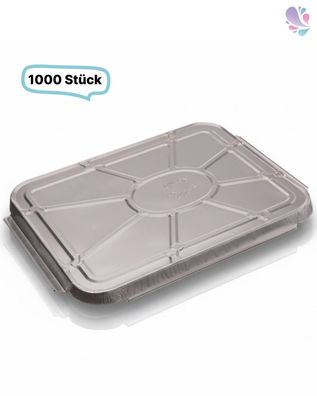 Alu-Deckel für Alu-Menüschale 930ml (760- 930 ml), Aluschale,1000Stk, rechteckig, 22,