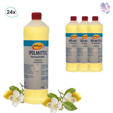 Handspülmittel Pro Val Citro 1l, citrusfrisch, pH-neutral, universell einsetzbar, 24