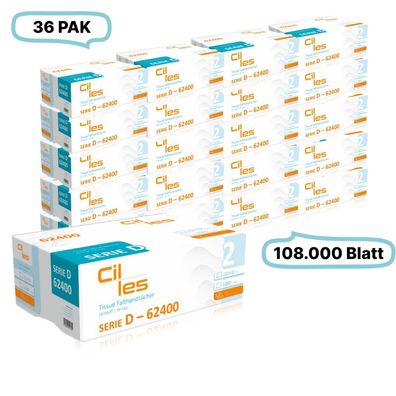 Falthandtücher 20,5x32cm, 2-lg, 36 Pak, 108.000Blatt gesamt, 3.000Blatt/ Pak, 100% Ze