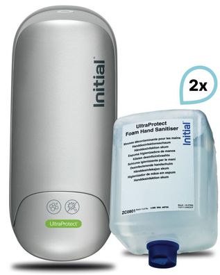 SET: Desinfektionsschaumspender Signature Kompakt Manuell + 2 x Desinfektionsschaum U