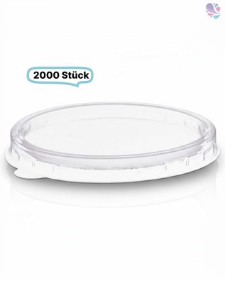 Deckel für Dressingbecher, Becher groß 60ml, 2000 Stück, to go, take away, recyceltes