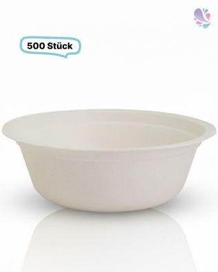 Bowl-/ Suppenschale klein Holzfaser, 350ml, 500 Stk, wood fiber, nassfest & fettdicht
