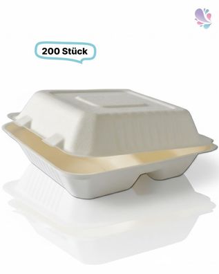 Menübox groß Holzfaser , 245 x 245 x 75 mm, 200 Stk, wood fiber, verschiedene Variant