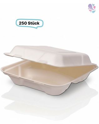 Menüboxen klein Holzfaser , 215 x 215 x 60 mm, 250 Stk, wood fiber, stabil & nassfest