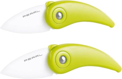 NEU 2er Set Klappmesser 5,5cm Klingenlänge Keramik für Camping Ausflug Wandern