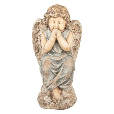 Clayre & Eef Dekorationsfigur Engel 32x23x56 cm Beige Keramik (Gr. 32x23x56 cm)