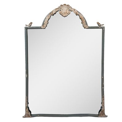 Clayre & Eef Spiegel 60x3x91 cm Blau Metall (Gr. 60x3x91 cm)
