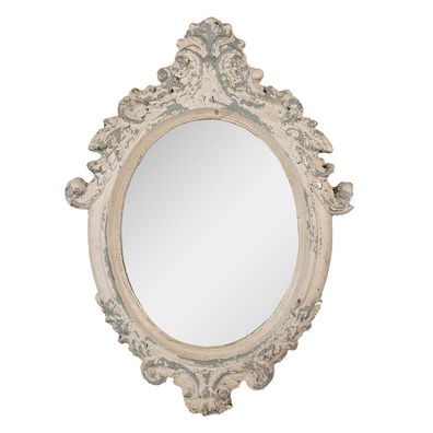 Clayre & Eef Spiegel 46x3x64 cm Beige Metall (Gr. 46x3x64 cm)