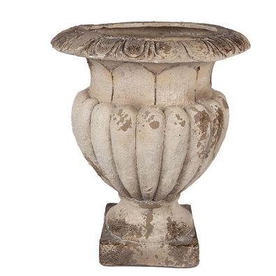 Clayre & Eef Blumentopf Ø 30x35 cm Beige Keramik (Gr. Ø 30x35 cm)