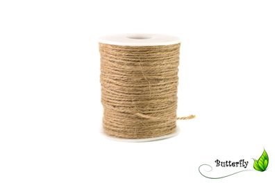 Jutegarn Natur 1.5mm, 100 Meter