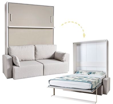 Multimo ROYAL Wandbett mit Sofa, 150x200 cm