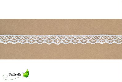 Spitzenband 13mm 10m Weiß