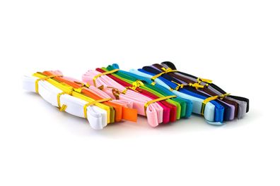 Ripsband 10mm Mix Set, 21 Farbe je 2m