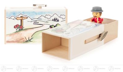 Musikdose Musikdose "Bergsteigerbox" Edelweis NEU Erzgebirge Spieldose Spieluhr