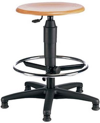 Topstar Drehhocker TEC 60 - Holz Counter Sitz Buche natur