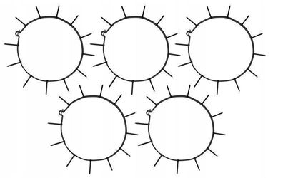 Rasen Aerator Für Gartenwalze Walze Rasenlüfter Arefizierer 12 Spikes 5-tlg 30cm