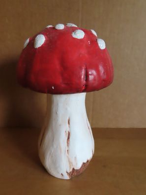 Figur Pilz Fliegenpilz Keramik ca. 15,5 cm H