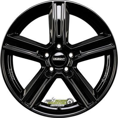 2x Dezent KG black 8x18 ET39 - LK5/112 ML66.6 Felge Alu