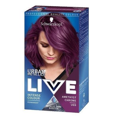 Schwarzkopf Live Urban Metallic Haarfarbe U69 Amethyst Chrome - 1 Packung