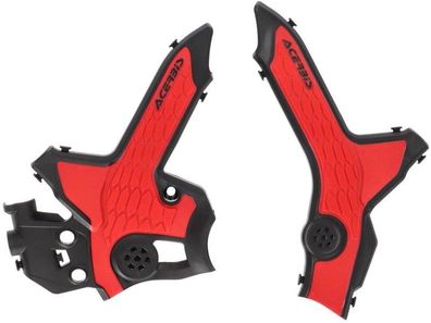 Rahmenschutz Rahmenprotektor frame guards passt an Honda Crf 300 L 21-25 sw-rot