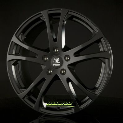 4x itWheels Michelle matt black 5.5x14 ET42 - LK4/100 ML63.3 Felge Alu