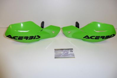 Handprotektoren Uniko Handschutz Handschützer handguards passt an Kawasaki grün
