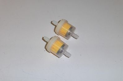 2x Benzinfilter 6 mm Kraftstofffilter Vorfilter Mofa Moped Roller Auto Traktor