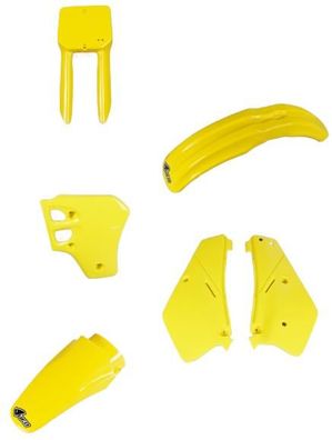 Verkleidungssatz Plastiksatz plastic kit passt an Suzuki Rm 80 86-99 gelb