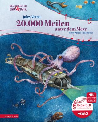 20.000 Meilen unter dem Meer (Weltliteratur und Musik mit CD) | Verne (u. a.)