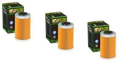 3x Hiflo HF655 ?lfilter oilfilter passt an Ktm Exc 450 12-16 passt an Husaberg