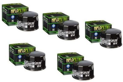 5x Hiflo HF147 ?lfilter oilfilter passt an Yamaha Fzs 600 98-03 Xp passt an Sym