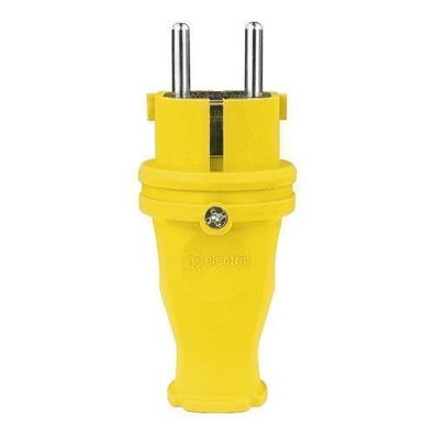 Gummistecker 16A 230V Stecker gelb