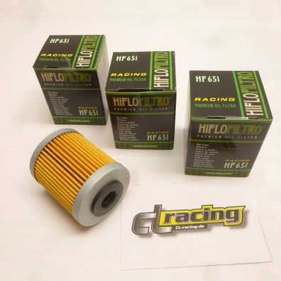 3x Hiflo HF651 ?lfilter oilfilter passt an GasGas passt an Ktm Svartpilen 701