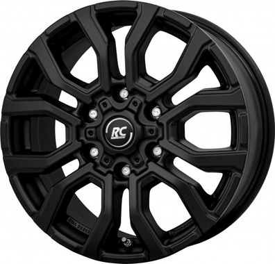 2x RC-Design RC35 satin-black matt-lackiert 7.5x17 ET30 - LK6/139.7 ML106.1 Felge