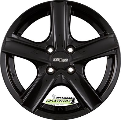 4x Oxxo Novel black 5.5x14 ET40 - LK5/100 ML57.1 Felge Alu