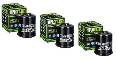 3x Hiflo HF183 ?lfilter oilfilter passt an Vespa passt an Aprilia Arrecife Sonar
