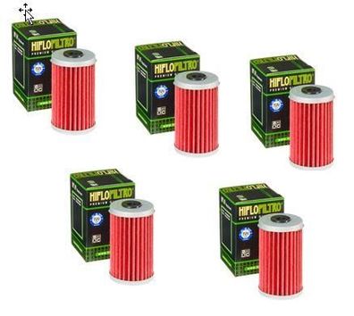 5x Hiflo HF169 ?lfilter oilfilter passt an Daelim Vj 125 Roadwin 04-16 Daystar