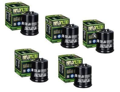 5x Hiflo HF183 ?lfilter oilfilter passt an Vespa passt an Aprilia Arrecife Sonar
