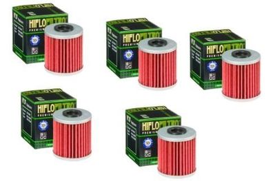 5x Hiflo HF207 ?lfilter oilfilter passt an Suzuki Rmz 450 05-14 Kxf 250 Evo 300