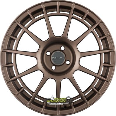 2x Mak NTT matt bronze 7x17 ET45 - LK5/108 ML72 Felge Alu