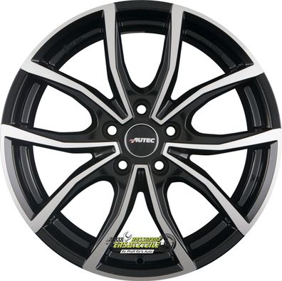 2x Autec Typ VN - Vidron schwarz poliert 8x19 ET39 - LK5/112 ML66.5 Felge Alu