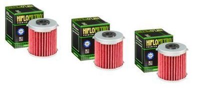 3x Hiflo HF168 ?lfilter oilfilter passt an Daelim Otello 125 07-15 Freewing Ns