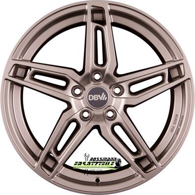 4x DBV 5DS 005 shadow silber 6.5x16 ET41 - LK5/112 ML57.1 Felge Alu