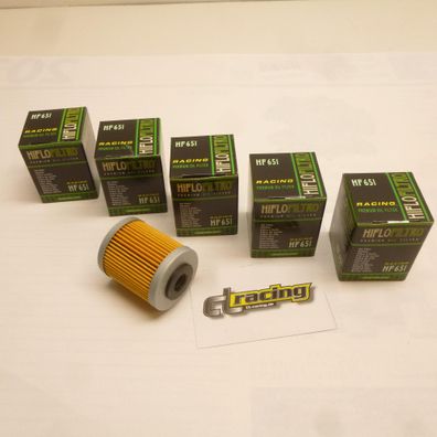 5x Hiflo HF651 Ölfilter oilfilter passt an Husqvarna 701 passt an Ktm 690 Duke