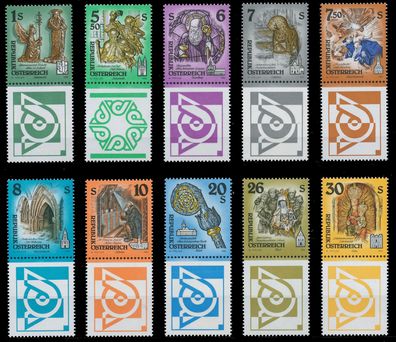 Österreich DS Kunstwerke Nr 2094 Zf-2170 Zf postfrisch X9F6F6E