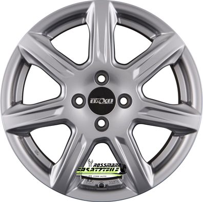 4x Oxxo Ferox silver 6x15 ET45 - LK4/108 ML63.4 Felge Alu