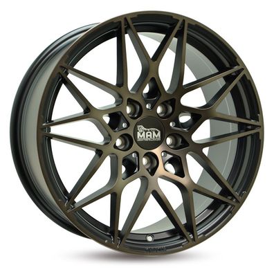 2x MAM Felgen Mamb2 8,5jx19 5/120 Et35 72,6 Mbb Matt Black Bronze